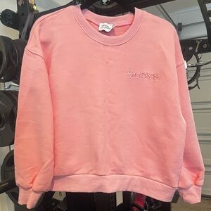 SNDYS Flix Pink Crew Neck Women's Sweatershirt- Revolve